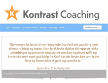 Tablet Screenshot of kontrastcoaching.no